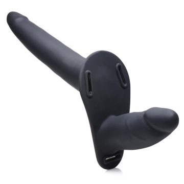Dubbele Strap-On Vibrator Power Pegger