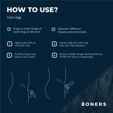 Boners 3-Delige Cockring Set - Rond