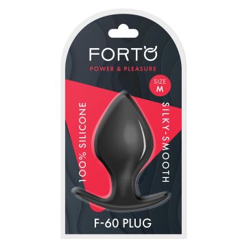 Buttplug F-60 Spade Medium - Zwart