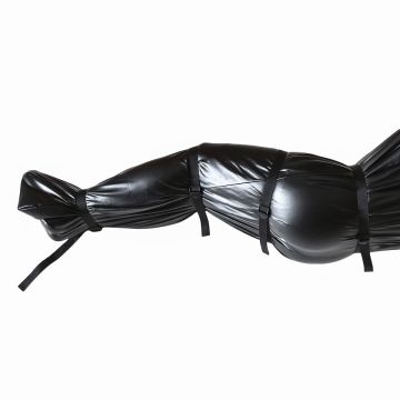 Kiotos PVC Body Bag Full Cover Straitjacket Zwart - L