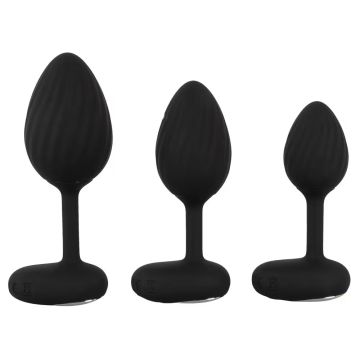 Vibrerende Buttplug Set Zwart - Anos