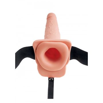 Holle Spuitende Strap-On Dildo - 19 CM