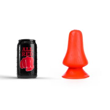 All Black Buttplug Casper Rood - 12 cm