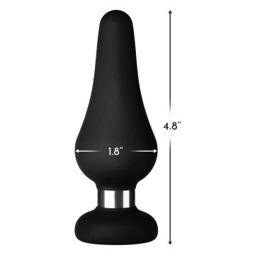 Buttplug F-21 Tear Drop Large - Zwart