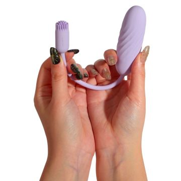 SVAKOM Plume Flexibele Bullet Vibrator met Borstelstaart
