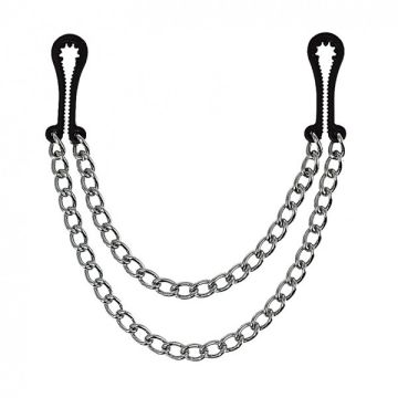 Rimba Zwarte  Tepelklemmen met dubbele ketting