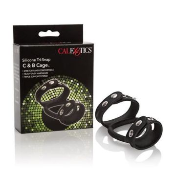 Cockring en Ballstretcher - Tri-Snap