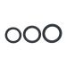 Silicone Cockring Set van 3 L/XL/XXL - Zwart Silicone Cockring Set van 3 L/XL/XXL - Zwart