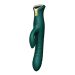 Stotende en Verwarmende Rabbit Vibrator Mose - Groen Stotende en Verwarmende Rabbit Vibrator Mose - Groen
