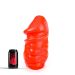 All Black Samuel Dildo Rood - 32 cm