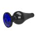 Jewellery Buttplug met Siersteen - Blauw