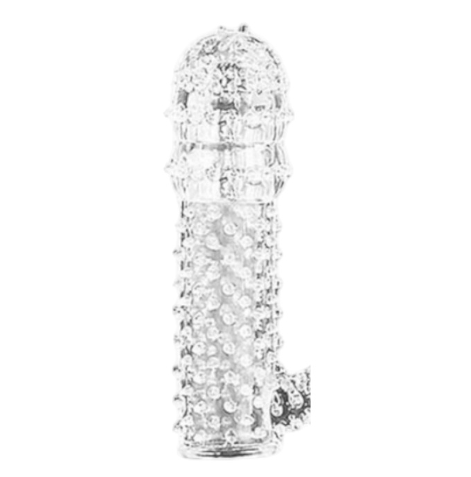 LoveSecret Penis Sleeve 01 Ribbed Transparant - 12.5 cm